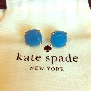 Kate Spade Blue Enamel Earrings